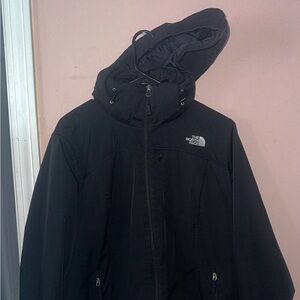 Women’s size XL insulated black North Face jacket
